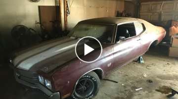 BARN FIND!!! LS6 1970 SS454 Chevelle Found Neglected Decades