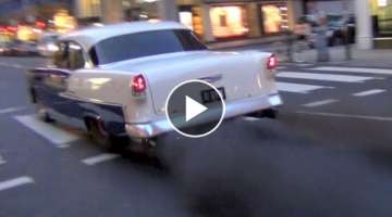 1900HP Chevrolet crazy BURNOUT in central London!