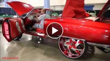 WhipAddict: Kents' Kandy Red 71' Chevrolet Impala Convertible on Forgiato Misto 30s