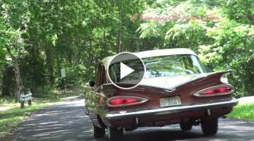 1959 Chevrolet Biscayne classic car retro test drive with Samspace81