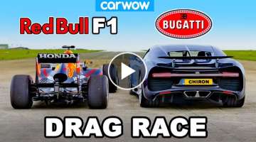 Bugatti Chiron v F1 Car: DRAG RACE